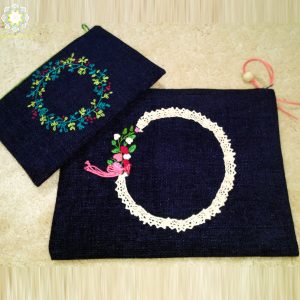 Handbags set, Flower Circle Design (2-pieces) 13