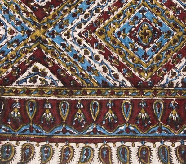 Persian Tapestry ( Qalamkar ) Tablecloth, Life Design 4