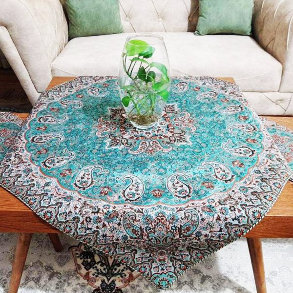 Termeh Luxury Tablecloth, Galleria Design (5 PCs) 7