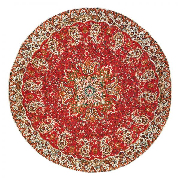Termeh Luxury Tablecloth, Red Atlas Design (5 PCs) 5
