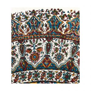 Persian Qalamkar ( Tapestry ) Tablecloth, Multi Colors Design 8