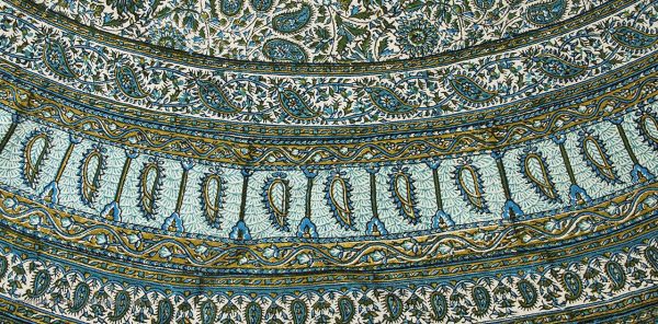 Persian Qalamkar ( Tapestry ) Tablecloth, Sky Garden Design 4