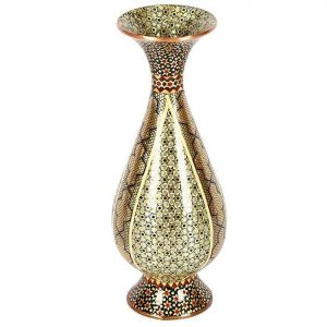 Persian Marquetry Khatam Kari Flower Pot, Diamond Design 12
