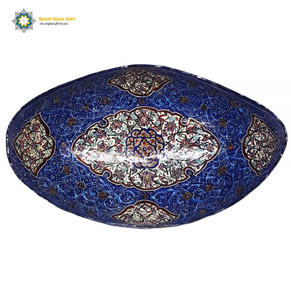 Persian Enamel (Minakari) Classy Bowl and Plate, Fly Design 5