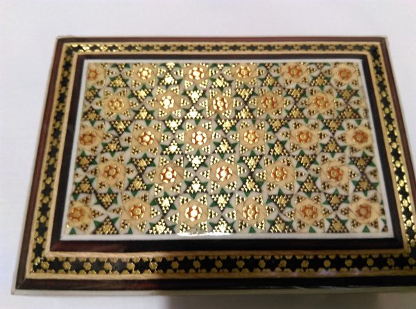 Persian Marquetry Khatam Kari Eastern Ring Box 7