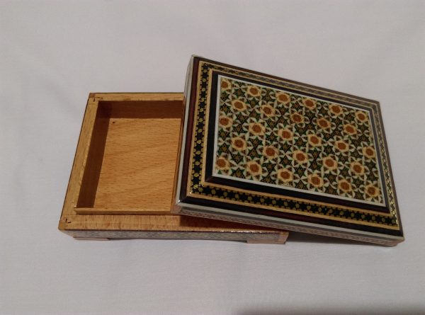 Persian Marquetry Khatam Kari Eastern Ring Box 9