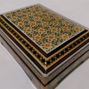 Persian Marquetry Khatam Kari Eastern Ring Box 17