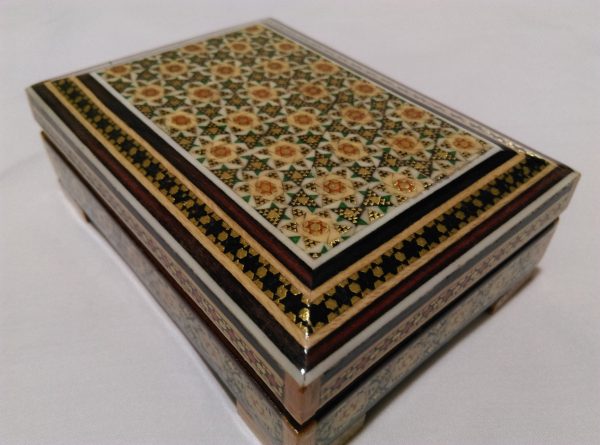 Persian Marquetry Khatam Kari Eastern Ring Box 10