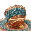 Turquoise Classy Bowl and Plate, Eden Design 1