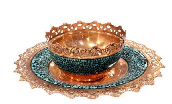 Turquoise Classy Bowl and Plate, Eden Design 7