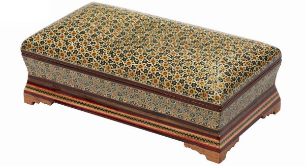 Persian Marquetry Spoon & Fork Box and Tissue Box Set, King Design 6
