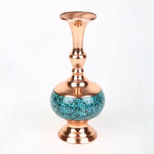 Persian Turquoise Flower Vase, Spirit Design (Small Size) 9