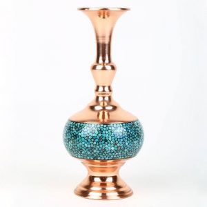 Persian Turquoise Flower Vase, Spirit Design (Small Size) 10