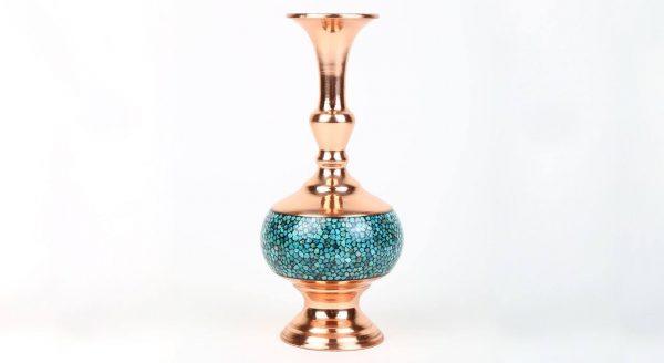 Persian Turquoise Flower Vase, Spirit Design (Small Size) 5