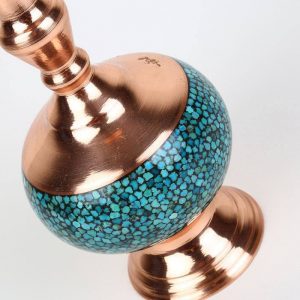 Persian Turquoise Flower Vase, Spirit Design (Small Size) 12