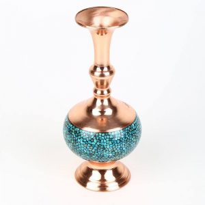 Persian Turquoise Flower Vase, Spirit Design (Small Size) 13