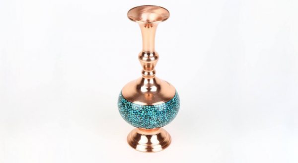 Persian Turquoise Flower Vase, Spirit Design (Small Size) 8