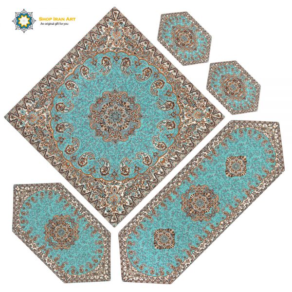 Termeh Luxury Tablecloth, Paradise Design (5 PCs) 3