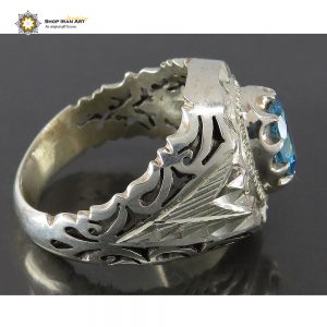 Topaz Gemstone & Silver Ring, King Design