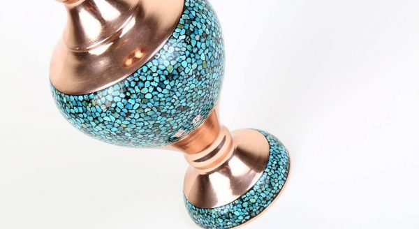 Persian Turquoise Flower Vase, Spirit Design 8