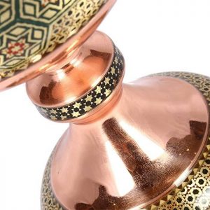Persian Marquetry Khatam Kari Copper Goblet, Royal Design 15