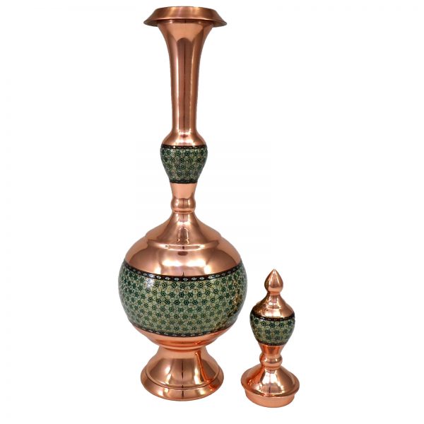 Khatam Marquetry on Copper Decanter Privileged, Diamond Design 3