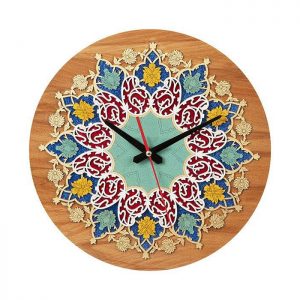 Marquetry Wall clock, Eastern Stories Design 11