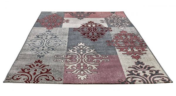 Persian Carpet: Abstract Flower Pattern (NOT Handmade) 4
