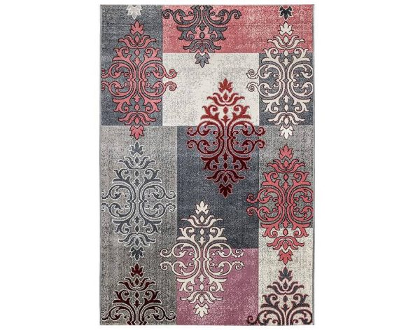 Persian Carpet: Abstract Flower Pattern (NOT Handmade) 5