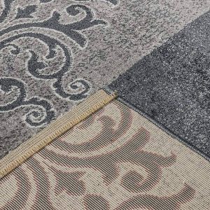 Persian Carpet: Abstract Flower Pattern (NOT Handmade) 11