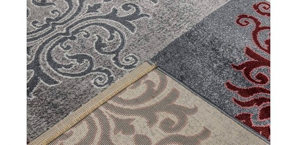 Persian Carpet: Abstract Flower Pattern (NOT Handmade) 7