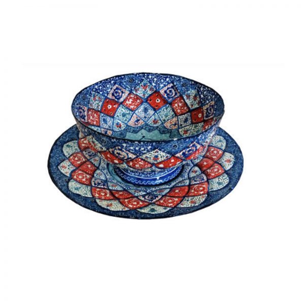 Minakari Persian Enamel Classy Bowl and Plate Modern Design 3