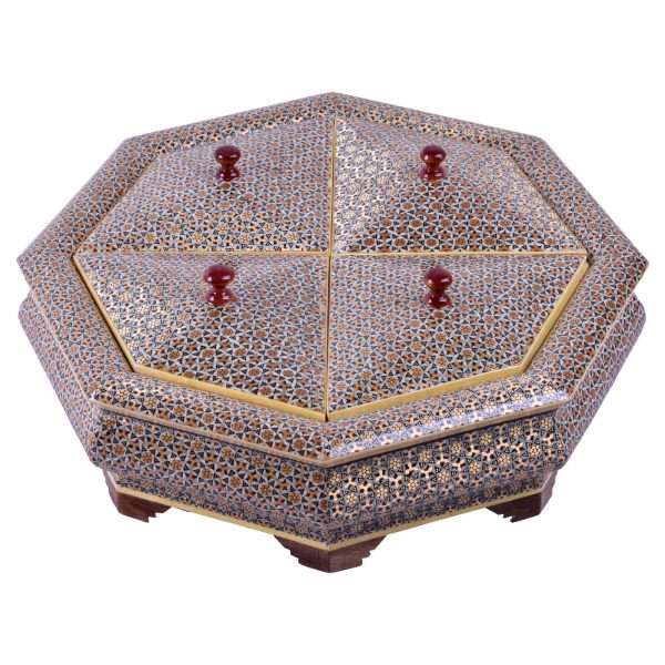 Persian Marquetry Khatam Kari Candy Box, Guest Design 5