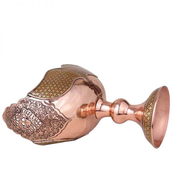 Persian Marquetry Khatam Kari Chalice Copper, Spring Design 5