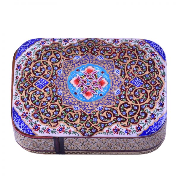 Persian Marquetry Khatam Kari Jewelry Box, Spring Design 3