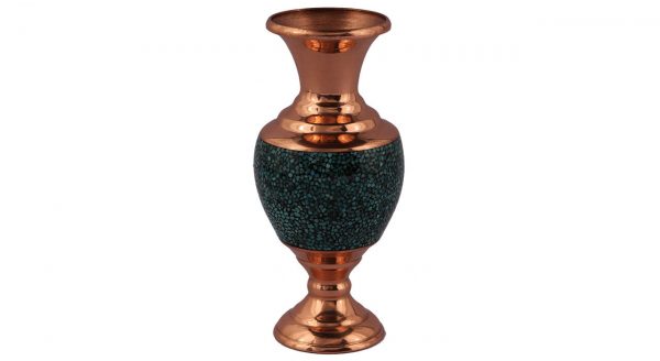 Persian Turquoise flower vase, Spring Design 3