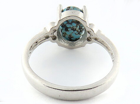 Silver Turquoise Ring, Belleza Design 5