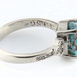 Silver Turquoise Ring, Belleza Design 12