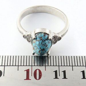 Silver Turquoise Ring, Belleza Design 14