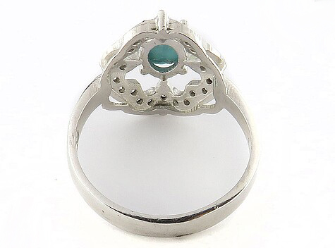 Silver Turquoise Ring, Countess Design 9