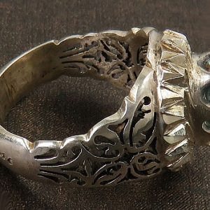 Silver Turquoise Ring, Hero Design 12