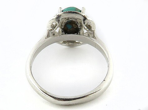 Silver Turquoise Ring, Lady Louise Design 7