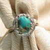 Silver Turquoise Ring, Lady Louise Design 1