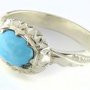 Silver Turquoise Ring, Lux Design 14