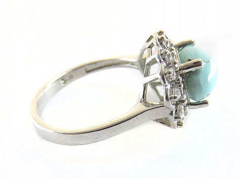 Silver Turquoise Ring, Mujer Design 5