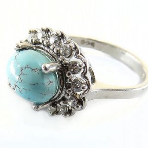 Silver Turquoise Ring, Mujer Design 12