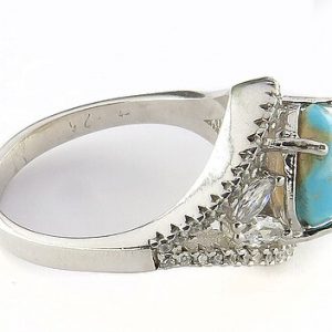 Silver Turquoise Ring, Olga Design 17