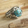 Silver Turquoise Ring, Pierre Design 2