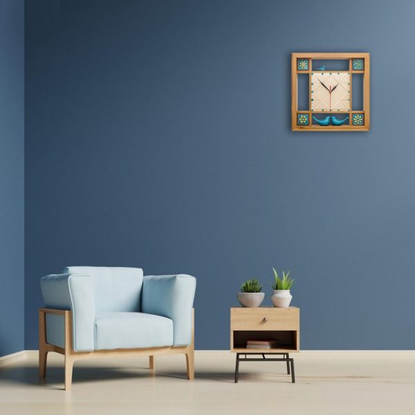 Wall clock, Free Birds Tile Design 6