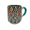 Enamel on pottery mug, Garden Design 2